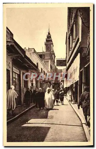 Cartes postales Tanger rue Des Siaghins et l eglise catholique