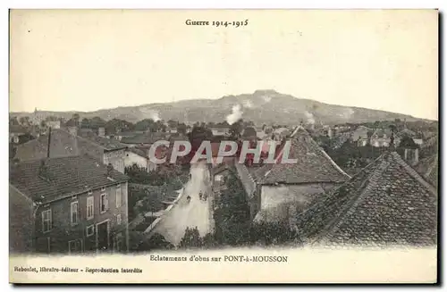 Cartes postales Pont a Mousson Eclatements d obus