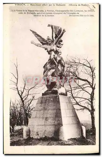 Ansichtskarte AK Militaria Verdun Monument Offert par la Hollande