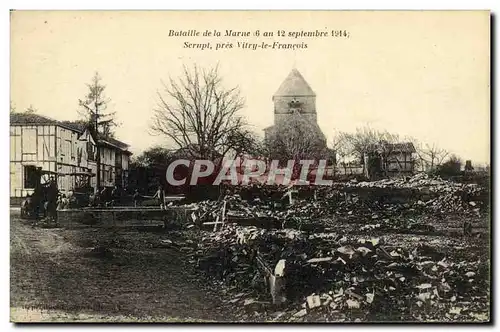 Ansichtskarte AK Militaria Bataille de la Marne Scrupt pres Vitry le Francois