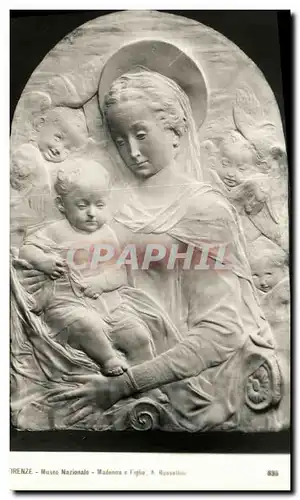 Cartes postales Militaria Firenze Musee Nazionale Madonna e filgio