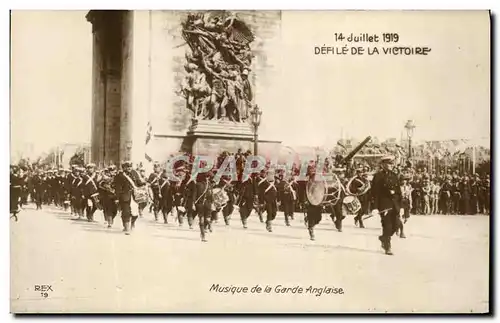 Cartes postales Militaria Fetes De LA Victoire Musique de la Garde anglaise Militaria