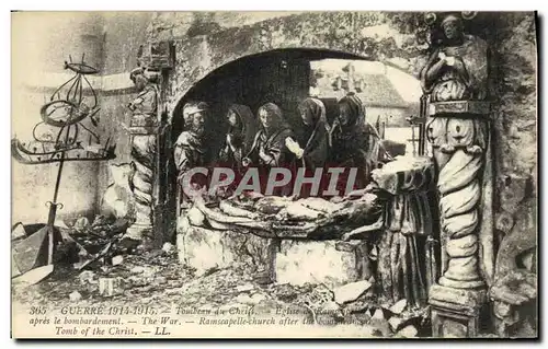 Cartes postales Militaria Guerre Tombeau du Christ Eglise de Ramscapelle