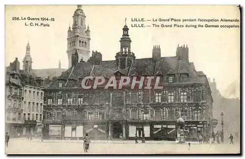 Ansichtskarte AK Militaria Lille La Grand Place Pendant l occupation allemande