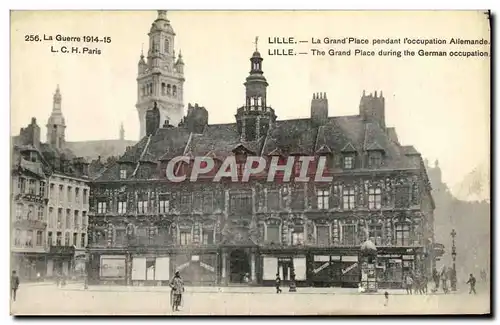 Cartes postales Militaria Lille La Grand Place Pendant l occupation allemande