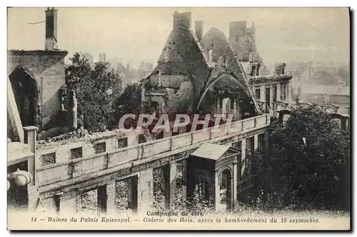 Ansichtskarte AK Militaria Ruines du Palais Episcopal