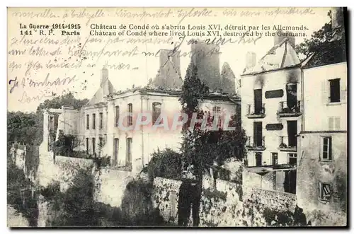 Cartes postales Militaria Chateau de Conde