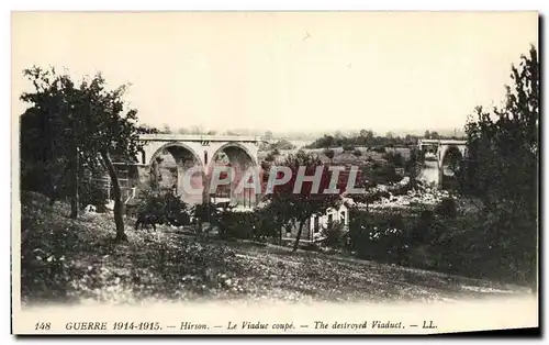 Cartes postales Militaria Hirson Le Viaduc Coupe