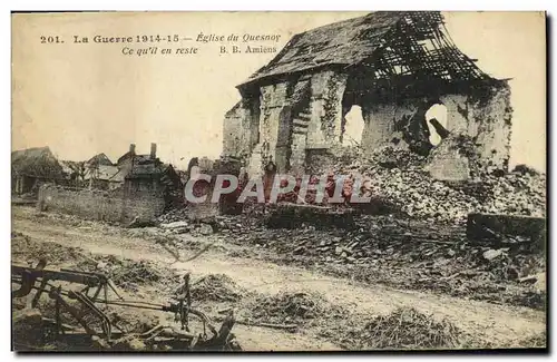 Ansichtskarte AK Militaria La Guerre Eglise du Quesnoy