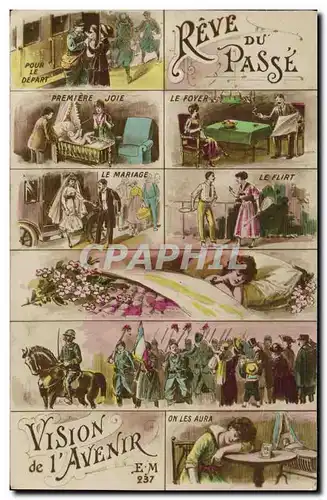 Cartes postales Militaria Reve du Passe