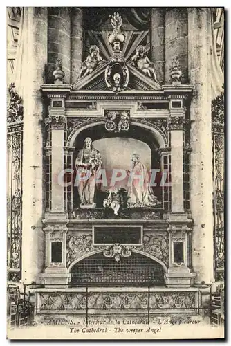 Cartes postales Amiens Interieur de la cathedrale L ange pleureur