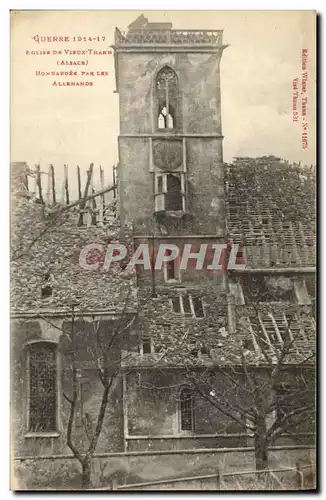 Cartes postales Militaria Eglise de Vieux Thann