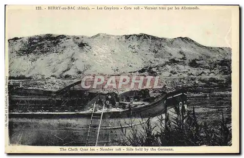 Cartes postales Militaria Berry au Bac Les Crayeres Cote Versant tenu par les Allemands