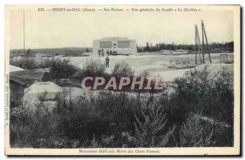 Ansichtskarte AK Militaria Berry au Bac Ses Ruines Vue generale du lieudit Le Cholera Monument dedie aux morts de