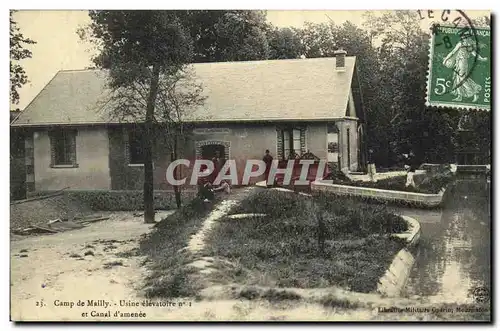 Cartes postales Militaria Camp de Mailly Usine elevatoire et canal d amenee