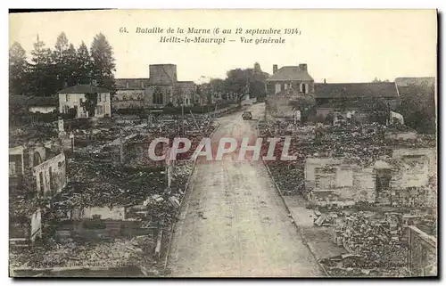 Ansichtskarte AK Heiltz le Maurupt Vue Generale Militaria