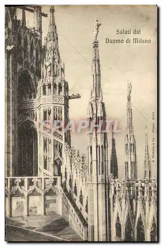 Cartes postales Saluti dal Duomo di Milano