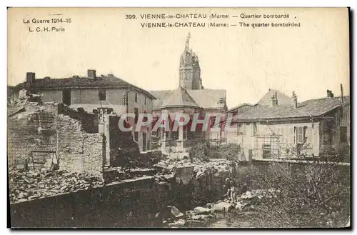 Cartes postales Vienne le Chateau Quartier Bombarde