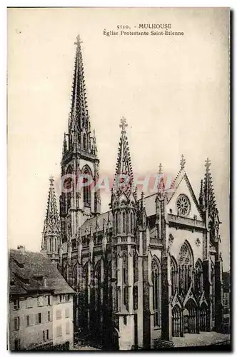 Ansichtskarte AK Mulhouse Eglise Protestante Saint Etienne