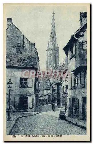 Cartes postales Mulhouse Rue de la Justice