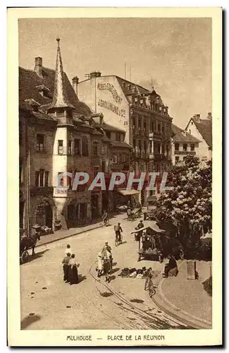 Ansichtskarte AK Mulhouse Place de la Reunion