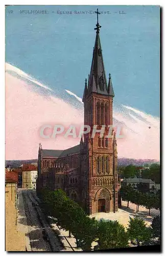 Ansichtskarte AK Mulhouse Eglise Saint Etienne