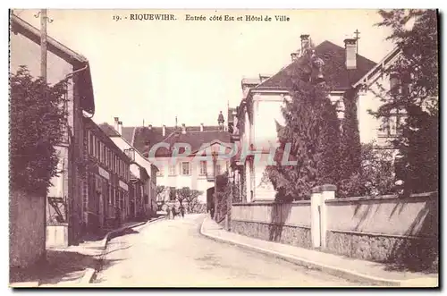 Cartes postales Riquewihr Entree Cote Est et Hotel de Ville