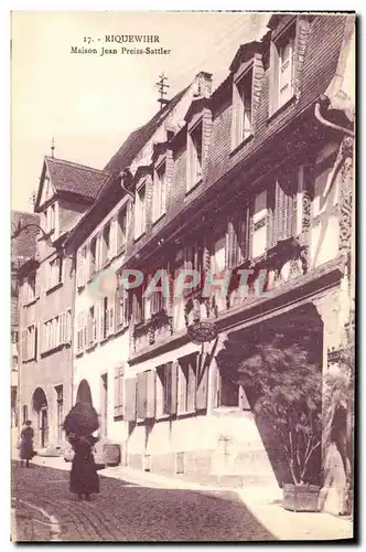 Cartes postales Riquewihr Maison Jean Preiss Sattler