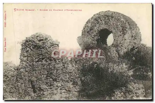 Ansichtskarte AK Thann Ruines du chateau d Engelsbourg