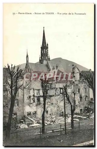 Ansichtskarte AK Thann Vue Prise de la Promenade Ruines Militaria