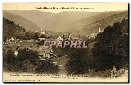 Ansichtskarte AK Curiosites et Merveilles de L Alsace Lorraine Stosswihr et Ampfersbach pres de Munster