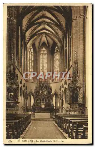 Ansichtskarte AK Colmar La Cathedrale St Martin