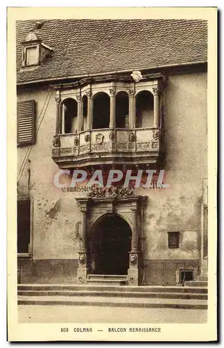 Ansichtskarte AK Colmar Balcon Renaissance