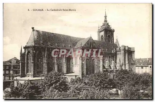 Ansichtskarte AK Colmar La Cathedrale Saint Martin