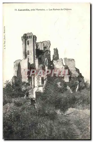 Cartes postales Lavardin pres Montoire Les ruines du chateau