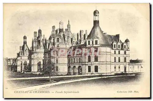 Cartes postales Chateau de Chambord Facade Septentrionale