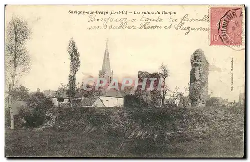 Cartes postales Savigny sur Braye Les Ruines du Donjon