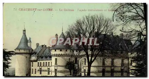 Cartes postales Chaumont sur Loire Le Chateau Facade meridionale