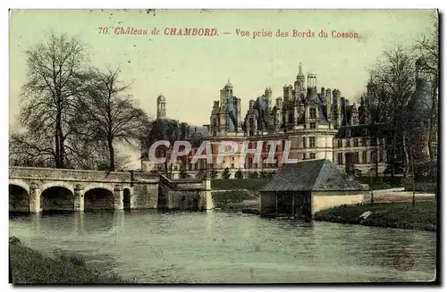 Cartes postales Chateau de Chambord Vue prise des Bords du Cosson