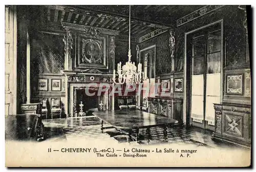 Ansichtskarte AK Cheverny Chateau La Salle a manger