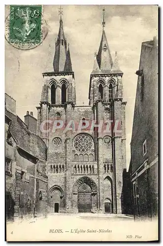 Cartes postales Blois L Eglise Saint Nicolas