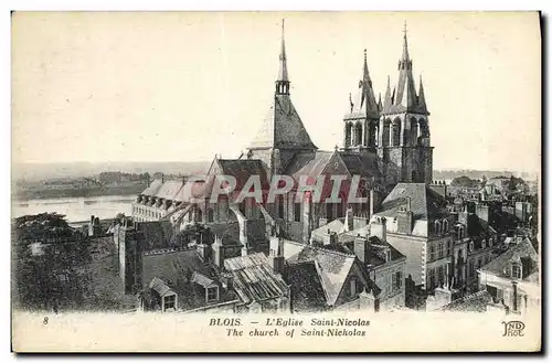 Cartes postales Blois Eglise Saint Nicolas