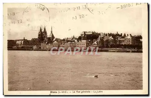 Ansichtskarte AK Blois La Vue Generale La Loire