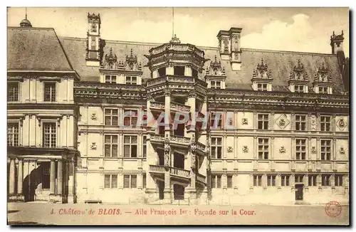 Cartes postales Blois Aile Francois 1er Facade sur la Cour