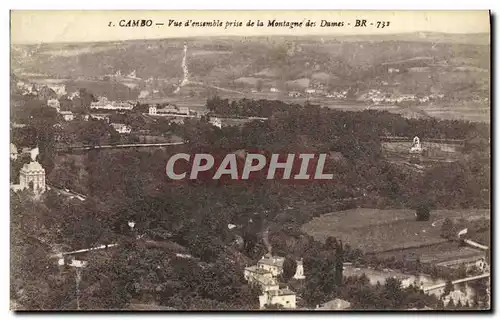 Cartes postales Cambo Vue d ensemble prise de la Montagne des Dames