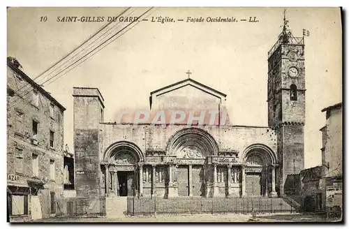 Ansichtskarte AK Saint Gilles Du Gard L Eglise Facade Occidentale