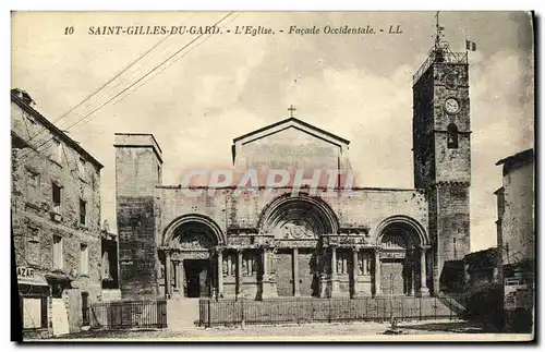 Ansichtskarte AK Saint Gilles Du Gard L Eglise Facade Occidentale