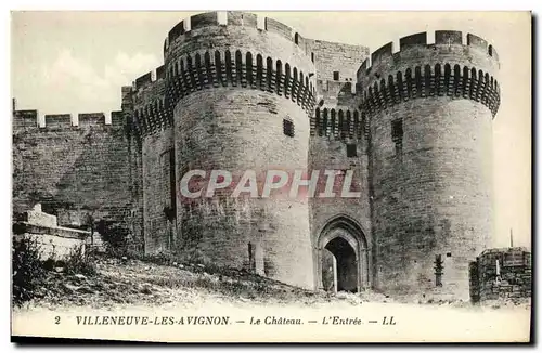 Cartes postales Villeneuve Les Avignon Le Chateau L Entree