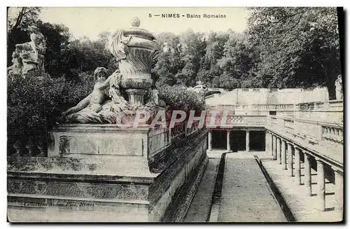 Cartes postales Nimes Bains Romains