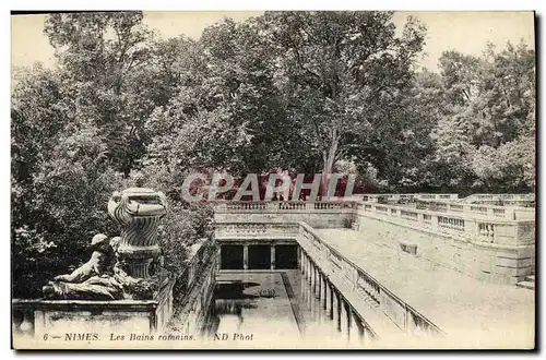 Cartes postales Nimes Les Bains Romnins